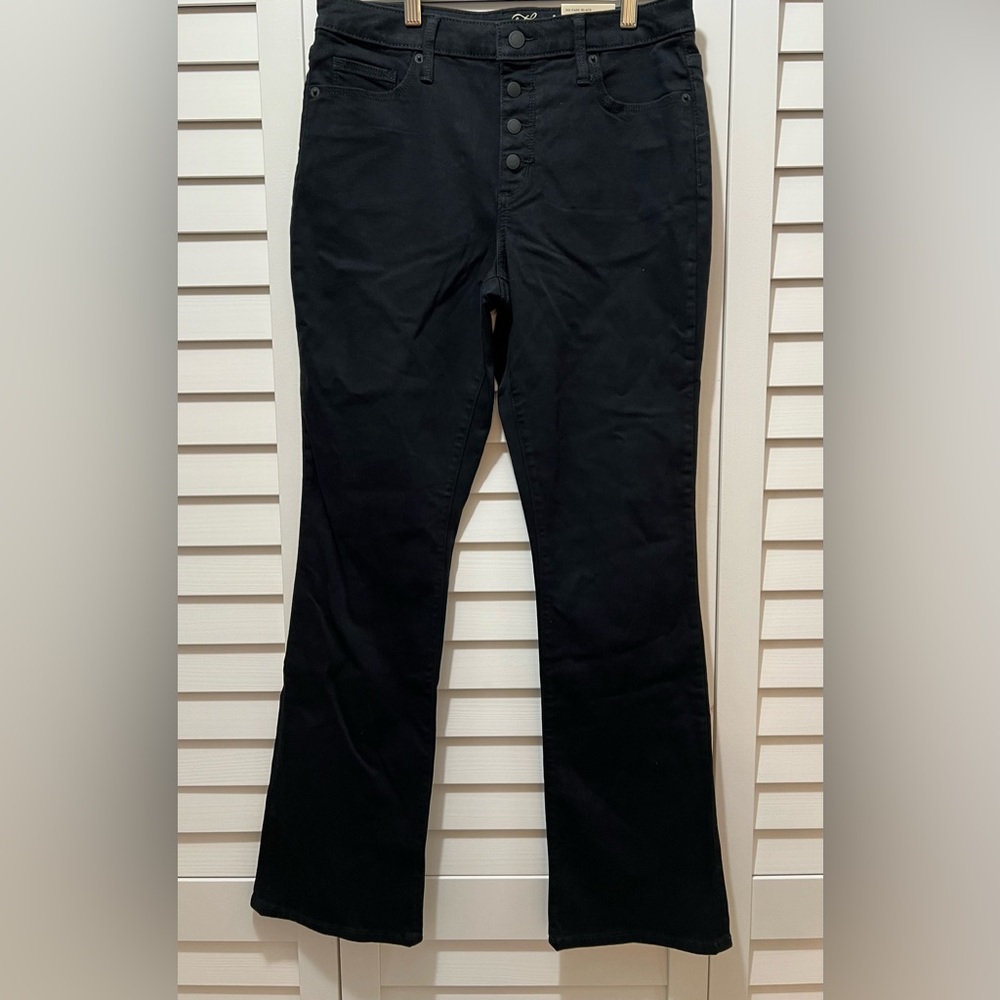 NWT Universal Thread Black High Rise Skinny Bootcut Sz 10